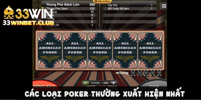 Có bao nhiêu biến thể poker nổi bật nhất trên thị trường hiện nay?