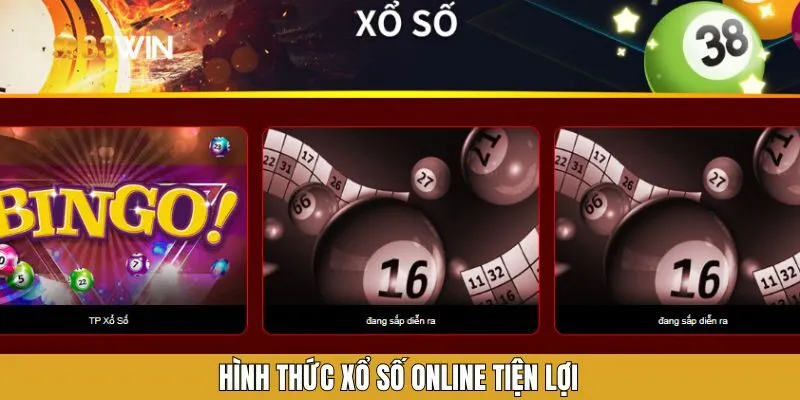 Hình thức xổ số online tiện lợi