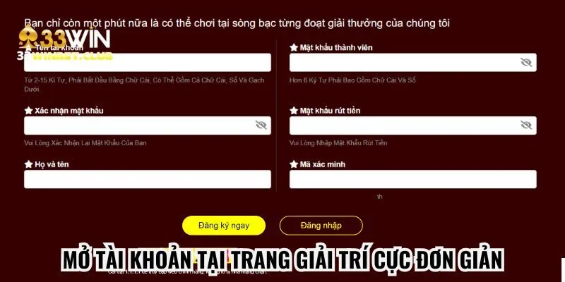 Mở tài khoản tại trang giải trí cực đơn giản